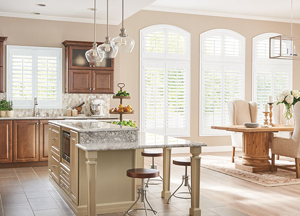 Shutters in the Kitchen create stunning spaces